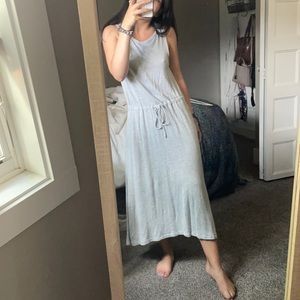 grey maxi dress